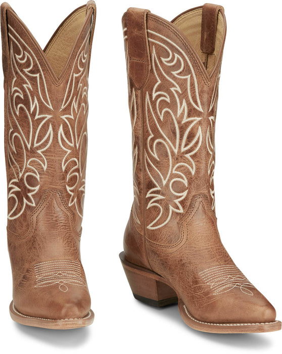 Justin Womens Josephine 12in Western Dusky Leather Cowboy Boots