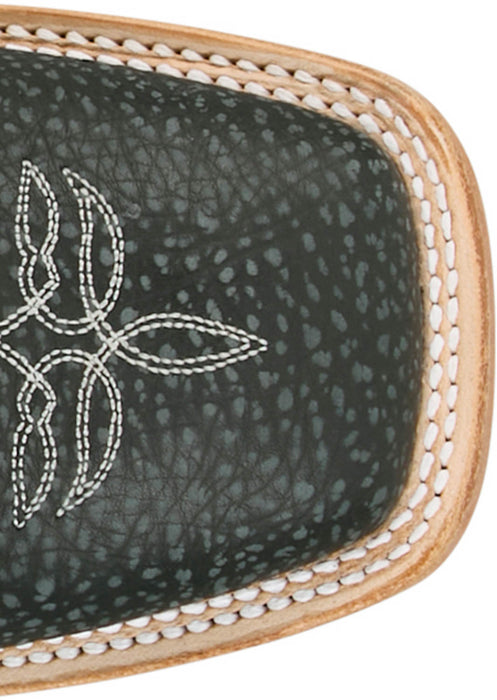 Justin Mens Cowman 13in Shrunken Shoulder Black Leather CPX Cowboy Boots