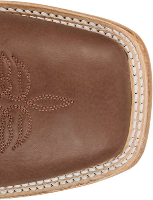 Justin Mens Boston 13in Whitetail Deer Chocolate Leather CPX Cowboy Boots