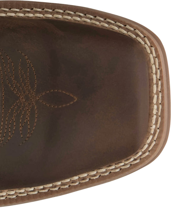 Justin Womens Little Sugar Walnut Leather Frontier Cowboy Boots