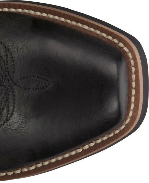 Justin Mens Cowboy Town 13in Western Midnight Leather Frontier Cowboy Boots