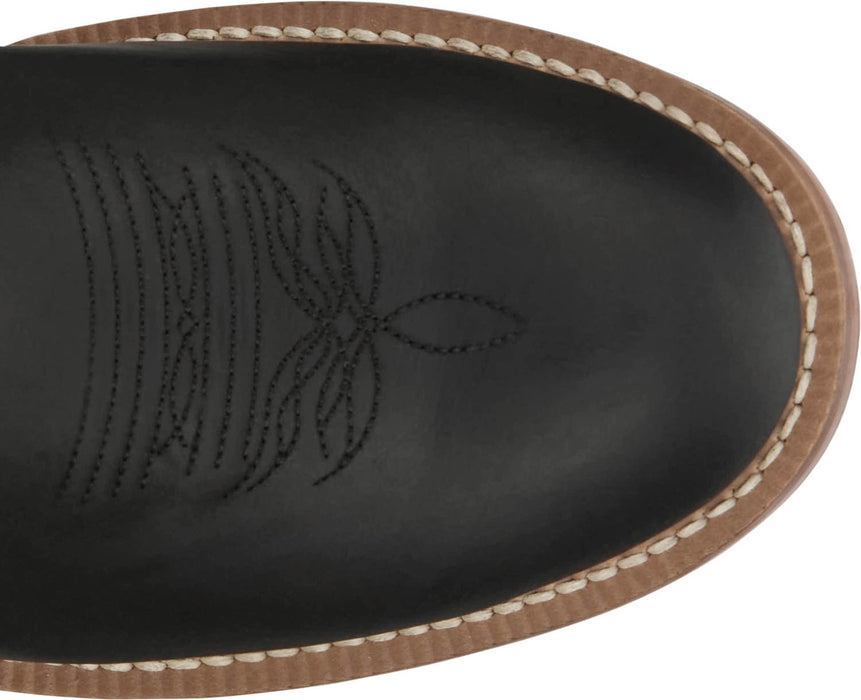 Justin Mens Disco Man 11in Western Midnight Leather Frontier Cowboy Boots