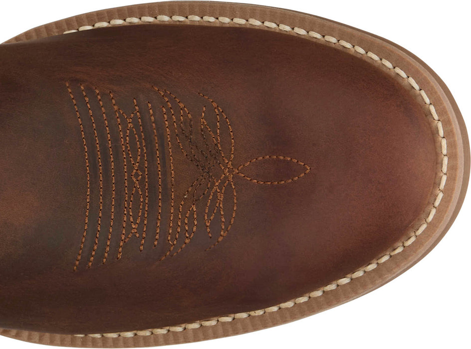 Justin Mens Wild Bill 11in Western Brown Leather Frontier Cowboy Boots