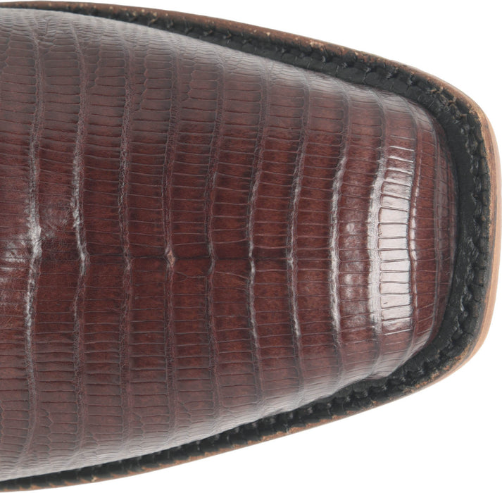 Justin Mens Reposado 12in Chocolate Lizard Skin George Strait Cowboy Boots