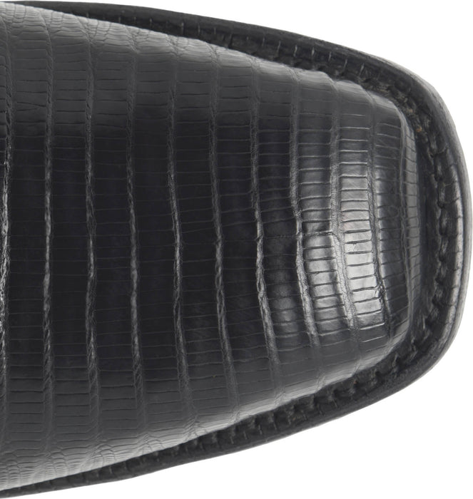 Justin Mens Reposado 12in Obsidian Lizard Skin George Strait Cowboy Boots