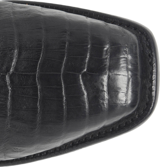 Justin Mens Panama Obsidian Caiman George Strait Cowboy Boots