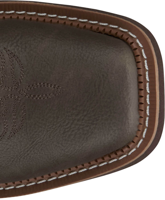 Justin Womens Sunny Chocolate Leather Cowboy Boots