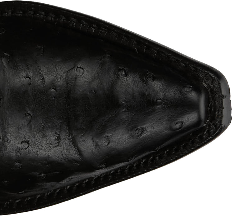 Justin Womens Anthem Black FQ Ostrich Cowboy Boots