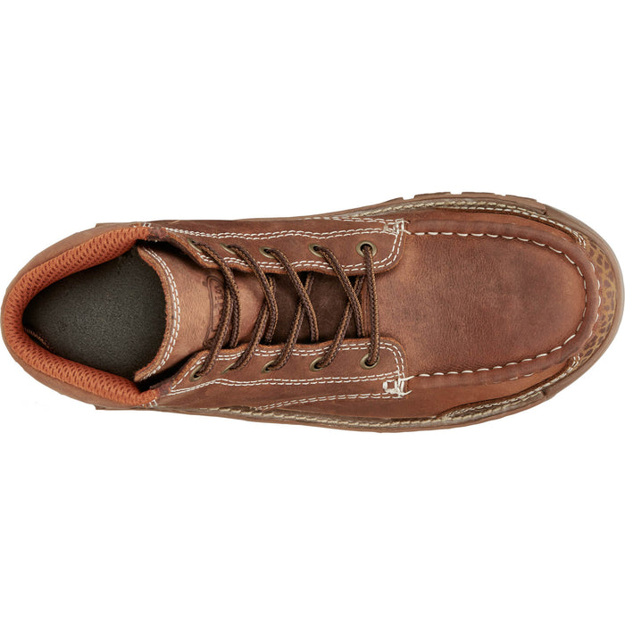 Justin 5in WP EH AT Mens Barley Brown Corbett Leather Work Boots