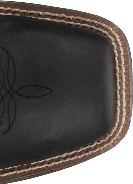 Justin Womens Dixie Black Leather Cowboy Boots