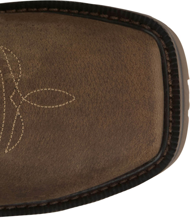 Justin Mens Thorn 11in MetGuard WP CT Peanut/Red Leather Work Boots