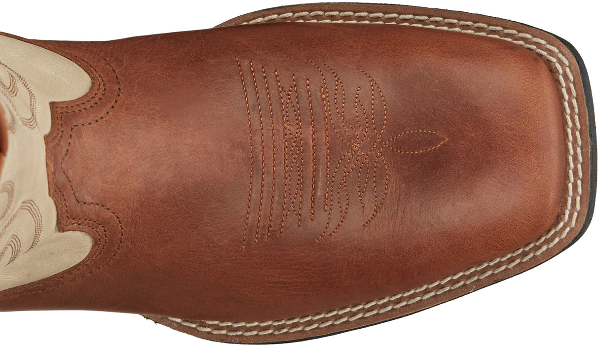 Justin Mens Canter 11in Western Whiskey Water Buffalo Cowboy Boots