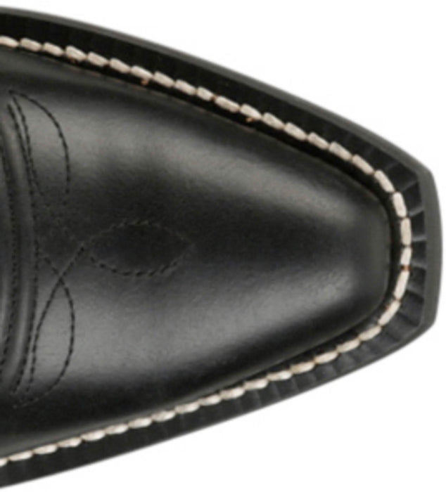 Justin Womens May 15in Western Black Cowhide Cowboy Boots