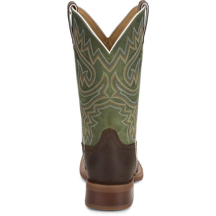 Justin Womens Little Sugar Walnut Leather Frontier Cowboy Boots