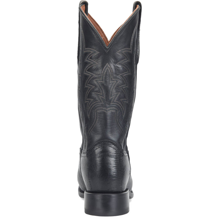Justin Mens Reposado 12in Obsidian Lizard Skin George Strait Cowboy Boots