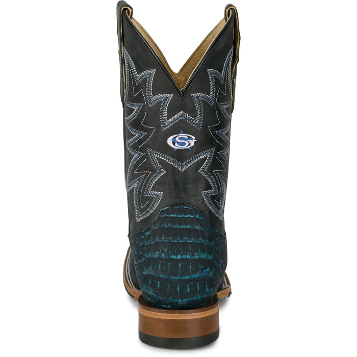 Justin Mens San Antone 11in Dusty Caiman George Strait Cowboy Boots