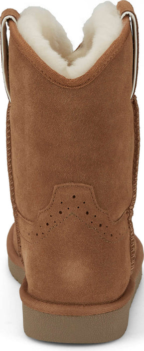 Justin Womens Heidi 8in Chestnut Shearling Cowboy Boots