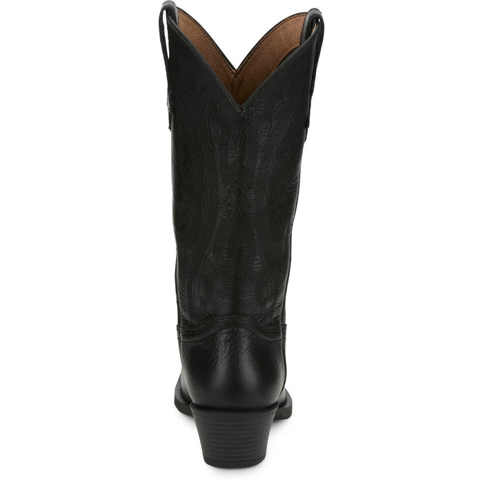 Justin Womens Renie 12in Western Midnight Leather Cowboy Boots