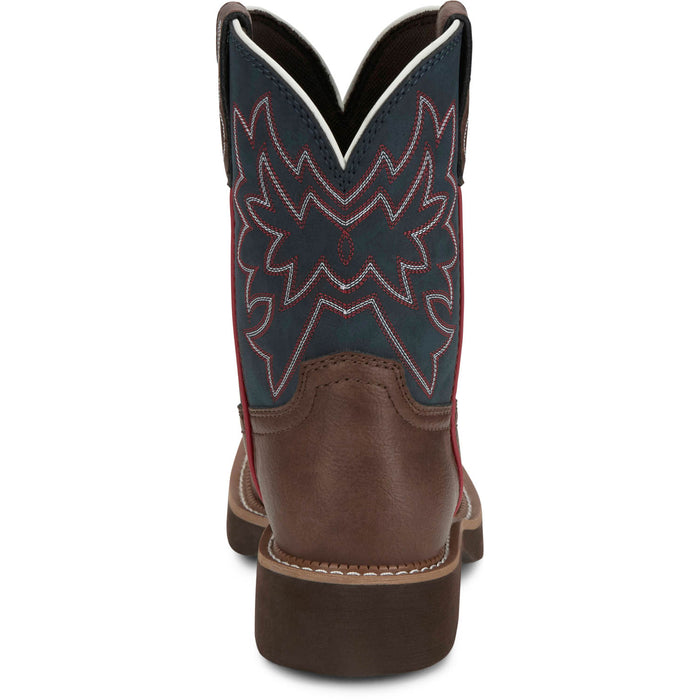 Justin Womens Sunny Brick Leather Cowboy Boots