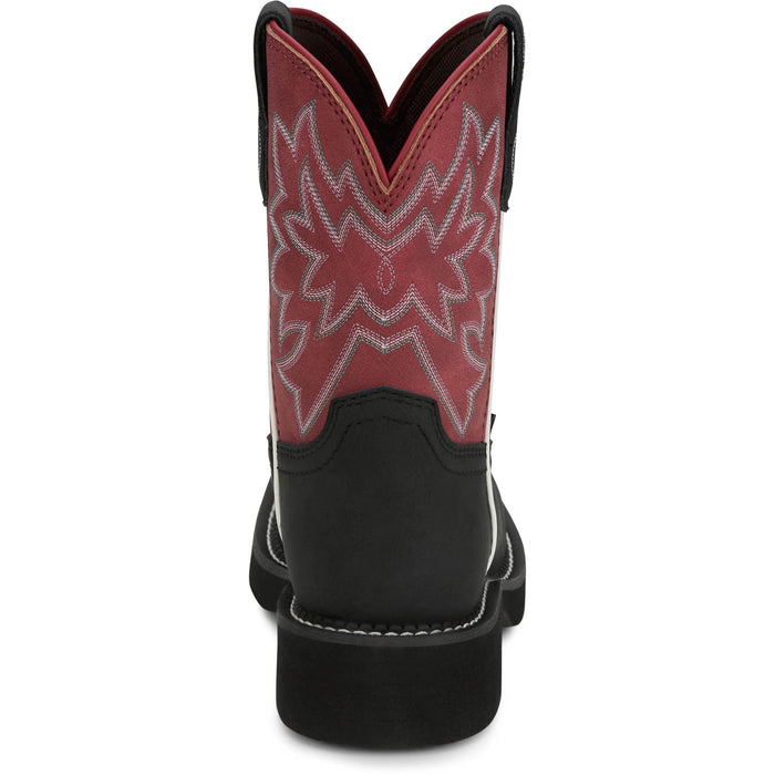Justin Womens Sunny Midnight Leather Cowboy Boots