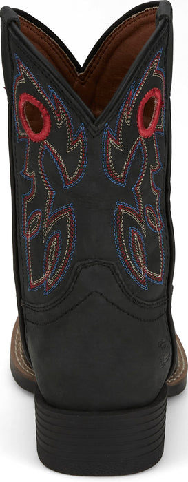 Justin Kids Unisex Bowline Junior Shadow Leather Cowboy Boots