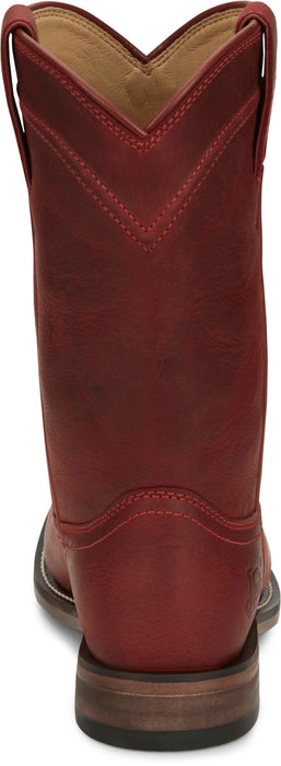 Justin Womens Holland Red Leather Cowboy Boots