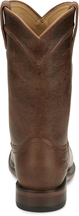 Justin Womens Holland Brown Leather Cowboy Boots