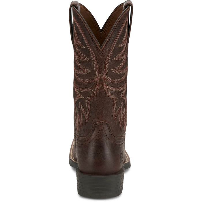 Justin Womens Demeter Spicy Brown Leather Cowboy Boots