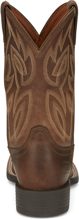 Justin Mens Canter 11in Western Dusky Water Buffalo Cowboy Boots
