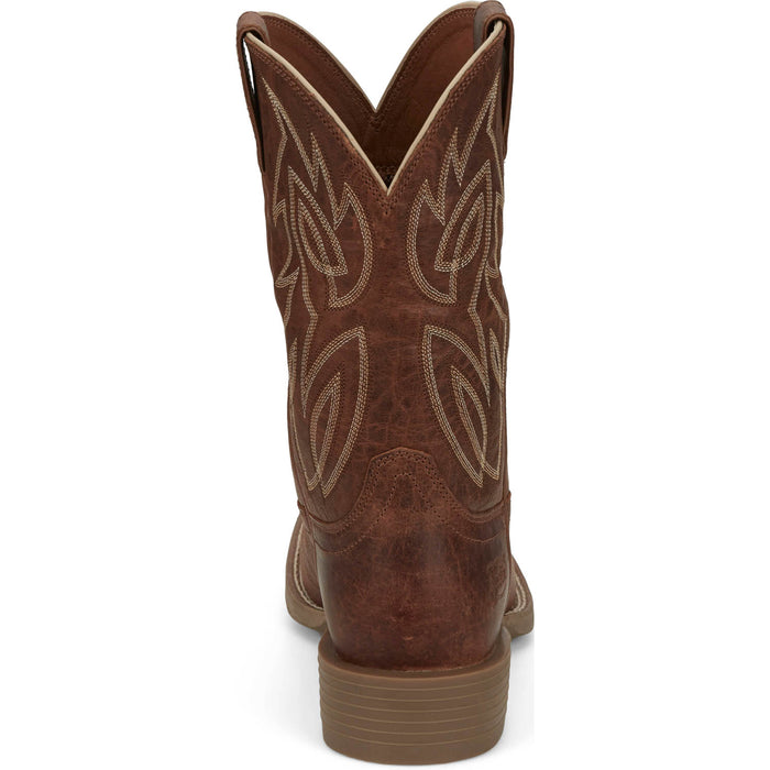 Justin Mens Canter 11in Western Dusky Water Buffalo Cowboy Boots