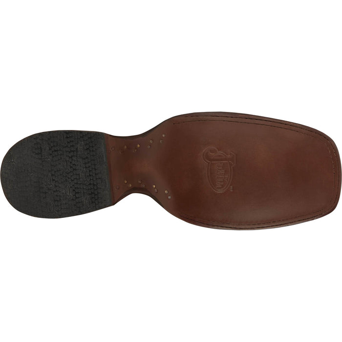 Justin Mens King AQHA Saddle Full Quill Ostrich Cowboy Boots