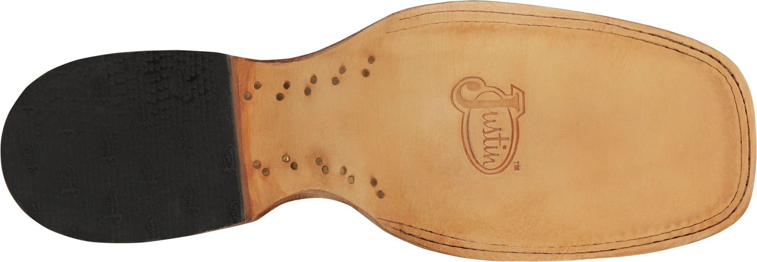 Justin Mens King AQHA Kango Tobac Full Quill Ostrich Cowboy Boots