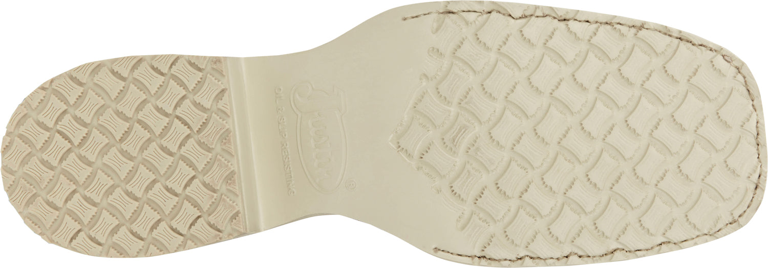 Justin Mens Peppy San Badger AQHA Distressed Cognac Smooth Ostrich Cowboy Boots