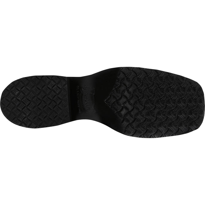 Justin Mens Alamo 11in Roughout Black Leather Bent Rail Cowboy Boots