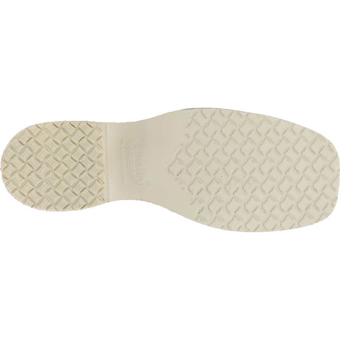 Justin Mens Trainor 11in Western Caramel/Off-White Leather Cowboy Boots