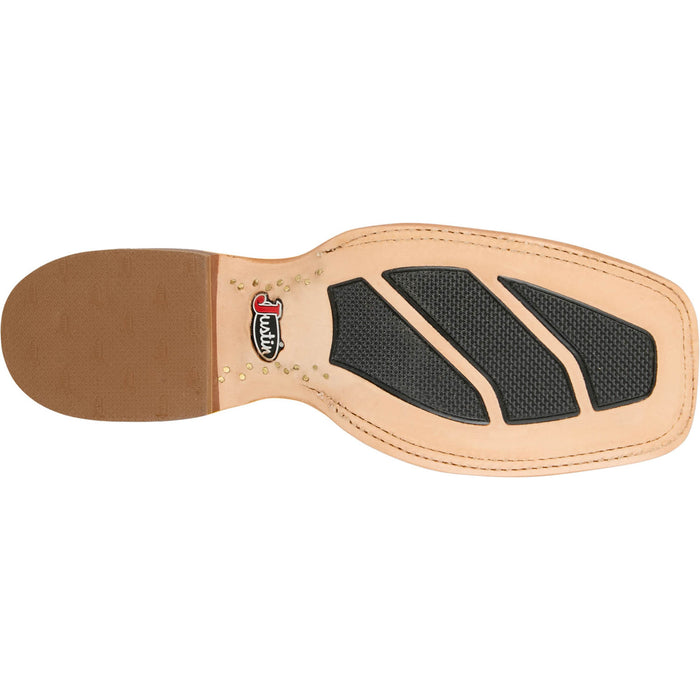 Justin Mens Boston 13in Whitetail Deer Yellow Leather CPX Cowboy Boots