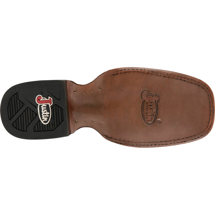 Justin Womens Miss Ellie Midnight Leather Frontier Cowboy Boots