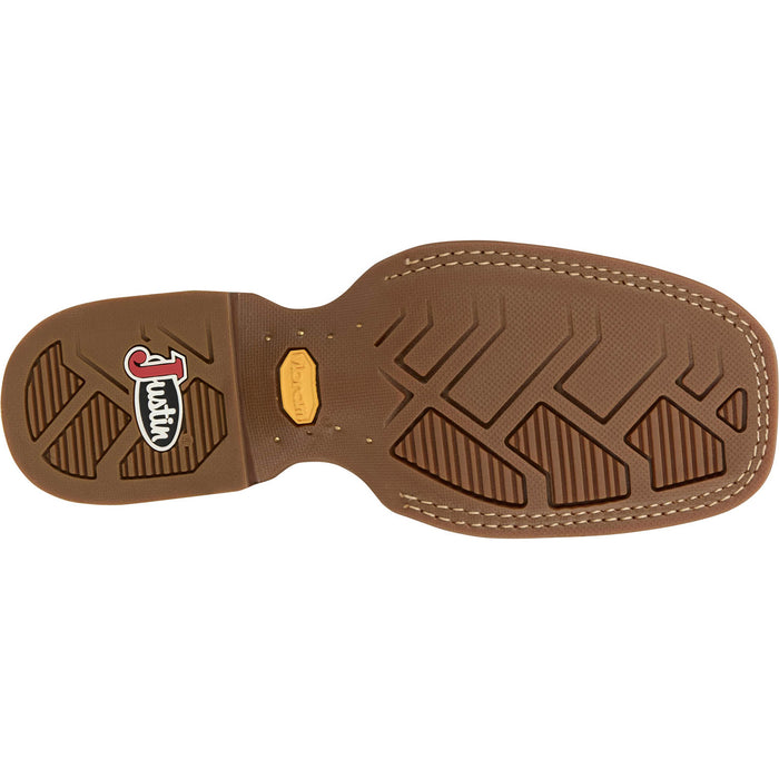 Justin Womens Little Sugar Taupe Leather Frontier Cowboy Boots