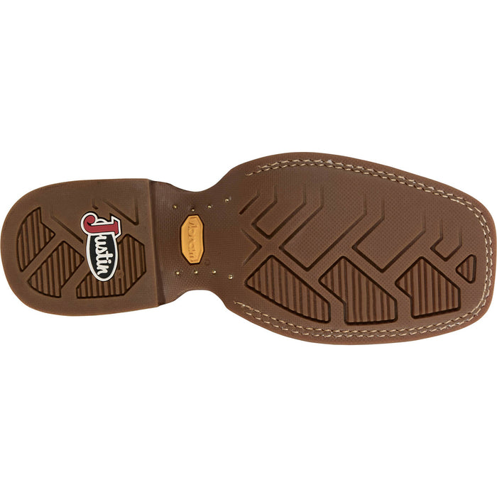 Justin Womens Little Sugar Walnut Leather Frontier Cowboy Boots