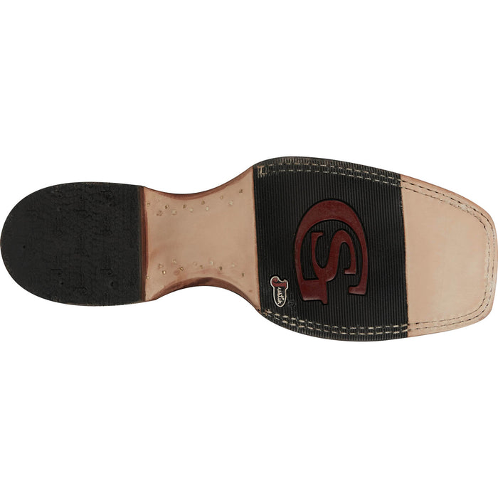 Justin Mens Haggard 11in Black Caiman George Strait Cowboy Boots