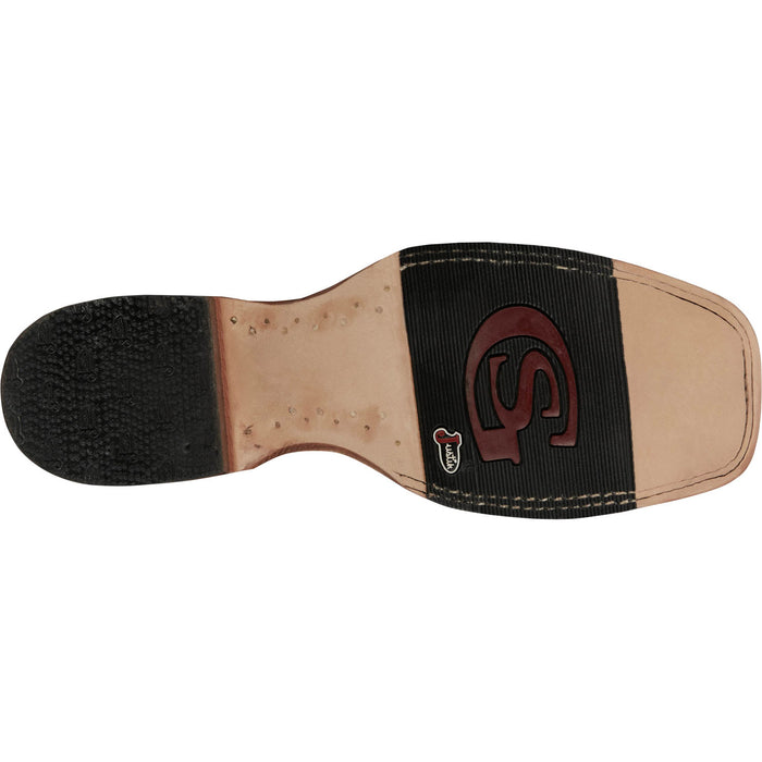 Justin Mens Ocean Front 11in Inky Black Pirarucu George Strait Cowboy Boots