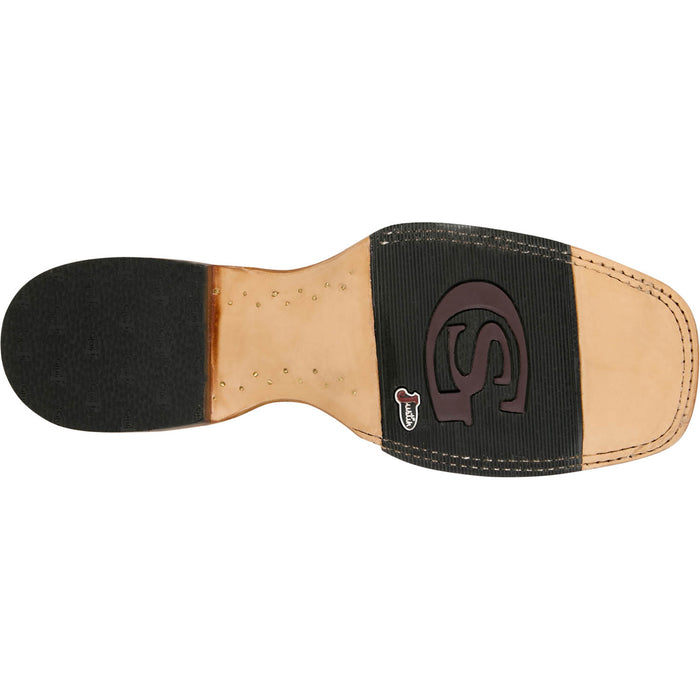 Justin Mens Ocean View 11in Rustic Pirarucu George Strait Cowboy Boots