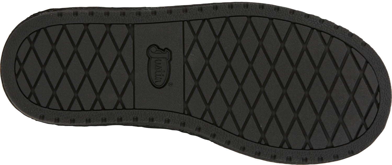 Justin Womens Heidi 8in Black Shearling Cowboy Boots