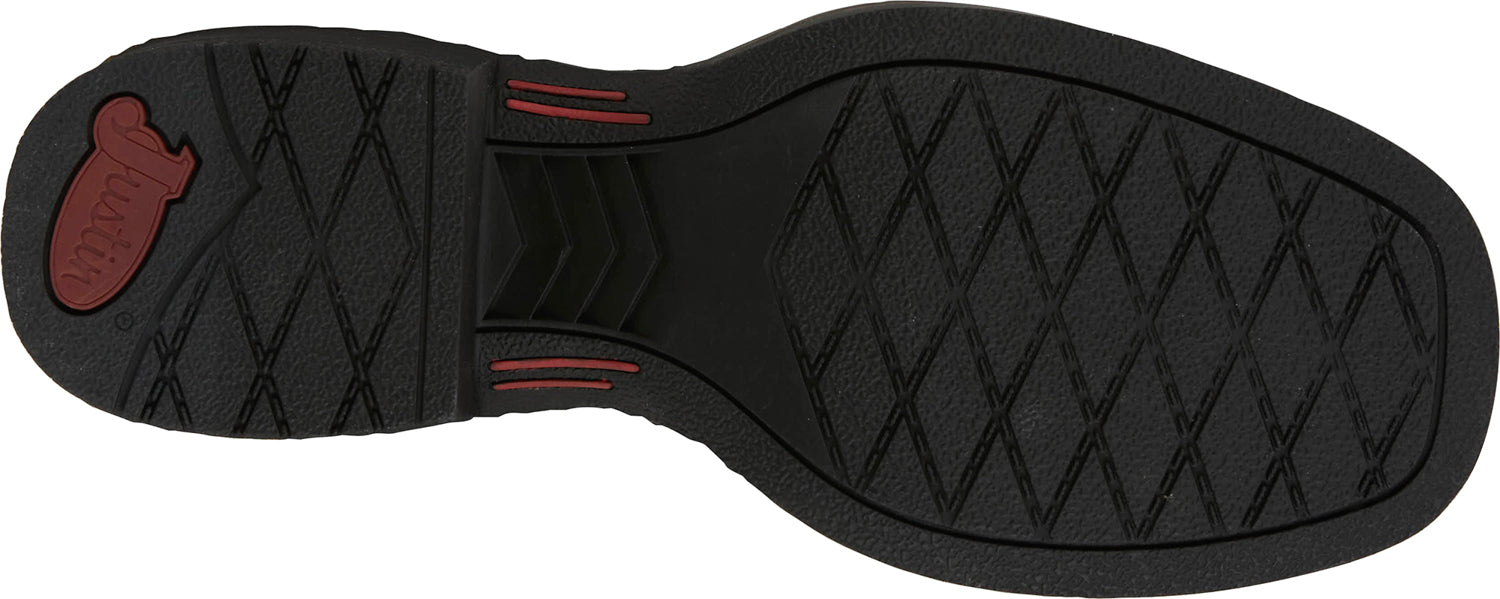 Justin Kids Unisex Bowline Junior Shadow Leather Cowboy Boots