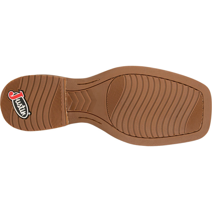 Justin Mens Rustle Grizzly Cowhide Cowboy Boots