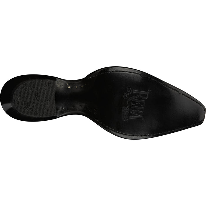 Justin Womens Anthem Black FQ Ostrich Cowboy Boots