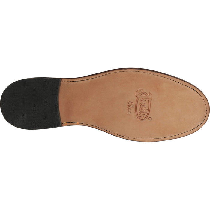 Justin Mens Braswell Black Leather Cowboy Boots