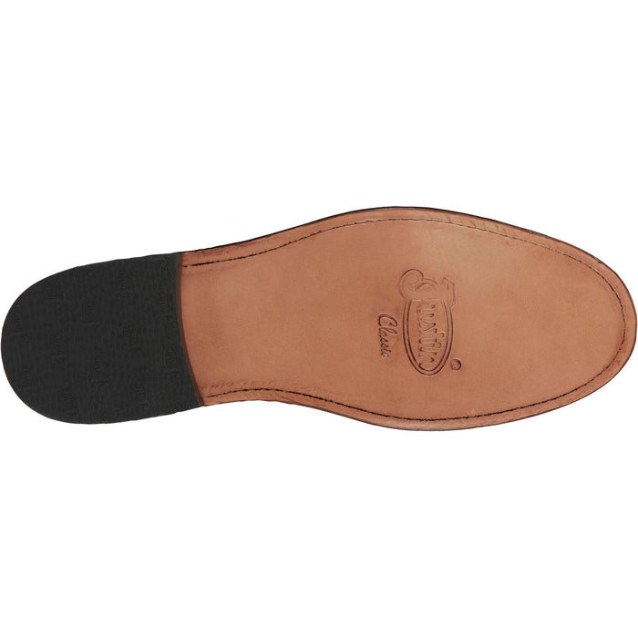 Justin Mens McKean 7in Lace-Up Roper Turquoise Leather Work Boots