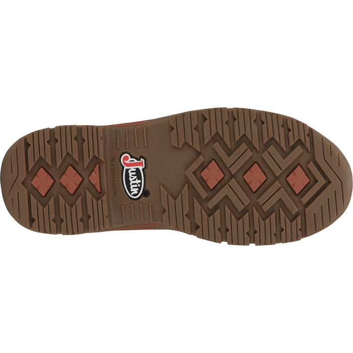 Justin Mens Corbett WP AT MetGuard Barley Leather Work Boots