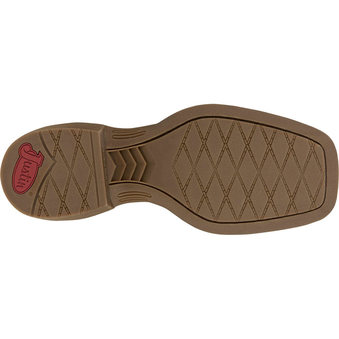 Justin Womens Demeter Walnut Leather Cowboy Boots